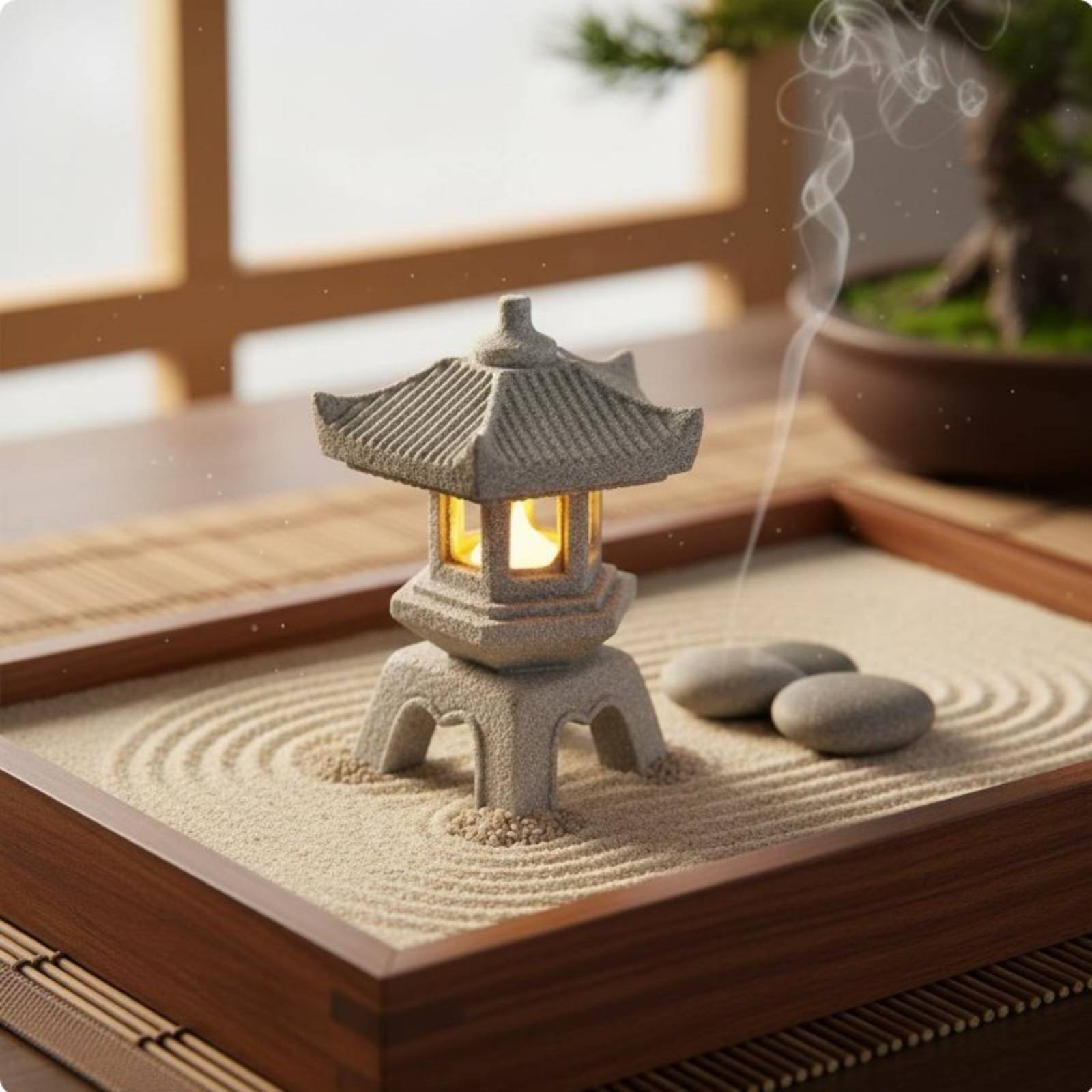 Minyatür Taş Fener Antik Görün - Bonsai Garden Ornaments incelemesi ve fiyatı